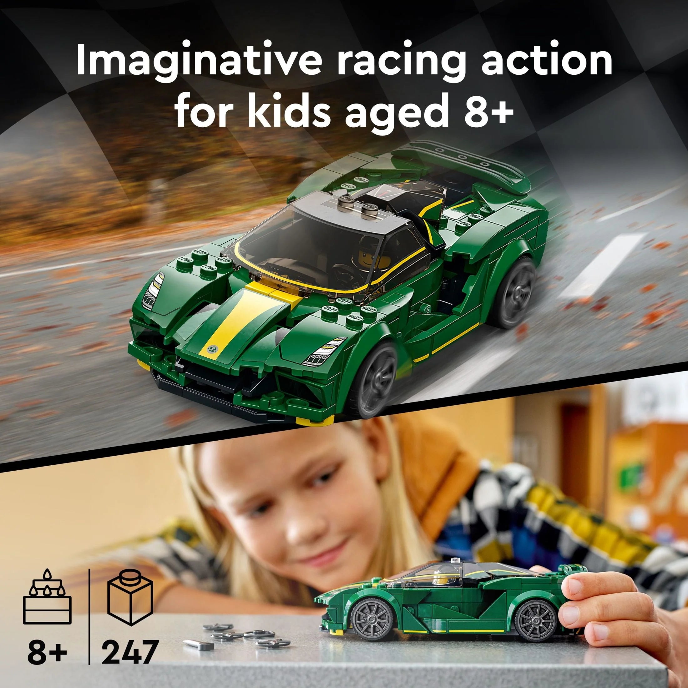 LEGO Speed Champions Lamborghini Countach 76908 Race Car Building Set I1337