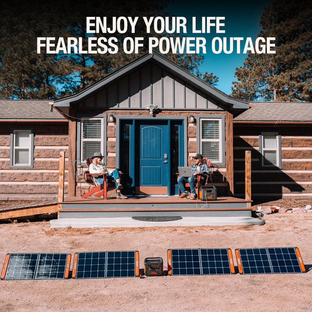 Jackery Solar Generator 1500 with 4 SolarSaga 100W J694