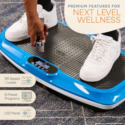 Lifepro Vibration Plate Exercise Machine with Magnetic Acupoints for Full Body Fitness A59153