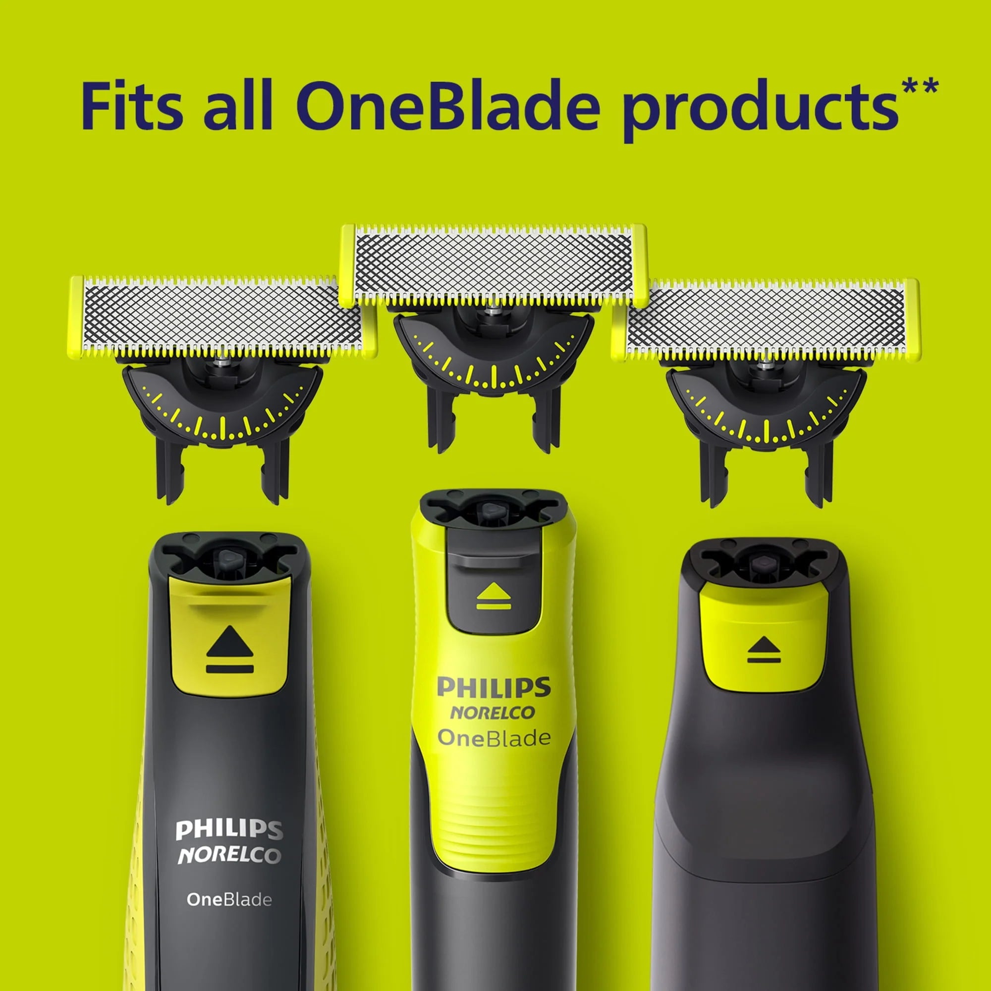 Philips Norelco Oneblade 360 Face + Body Hybrid Electric Razor and Beard Trimmer for Men U52838