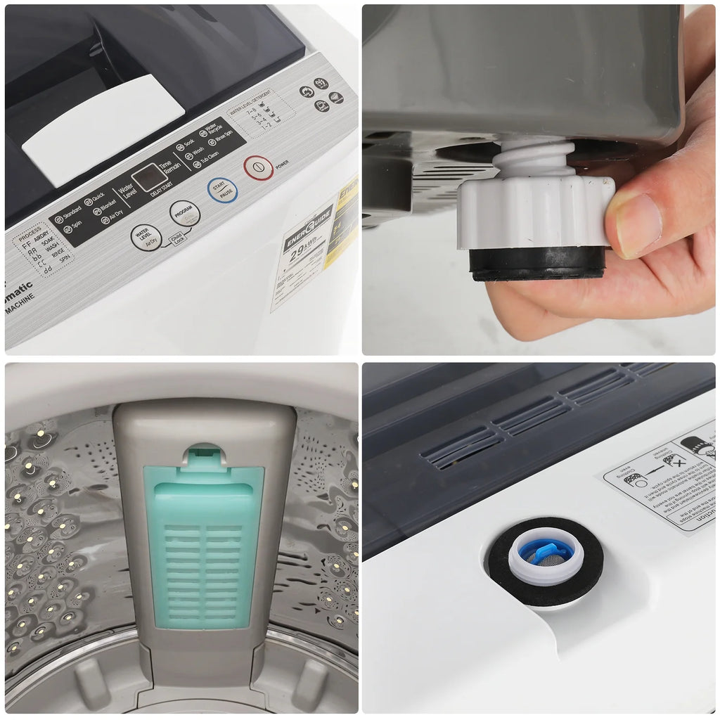Qhomic Washing Machine 17.8 lb. Capacity Portable Washer and Dryer Combo H639