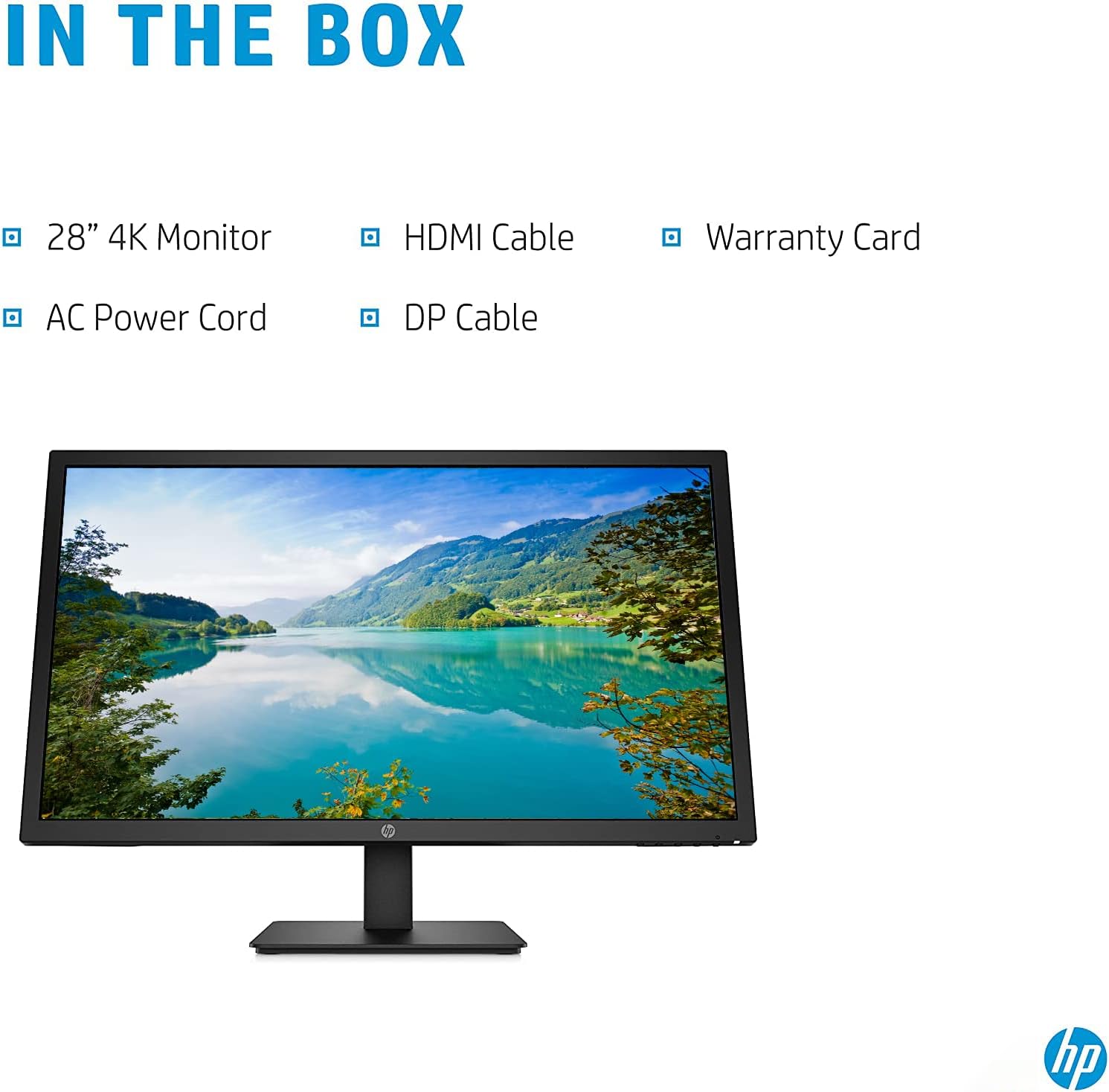 HP 28-inch 4K LED Monitor with AMD FreeSync, Dual HDMI and DisplayPort N589
