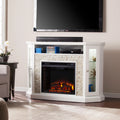 SEI Furniture Redden Corner Convertible Electric Media Fireplace 52.25 x 36.5 Freestanding Indoor Electric Fireplaces
