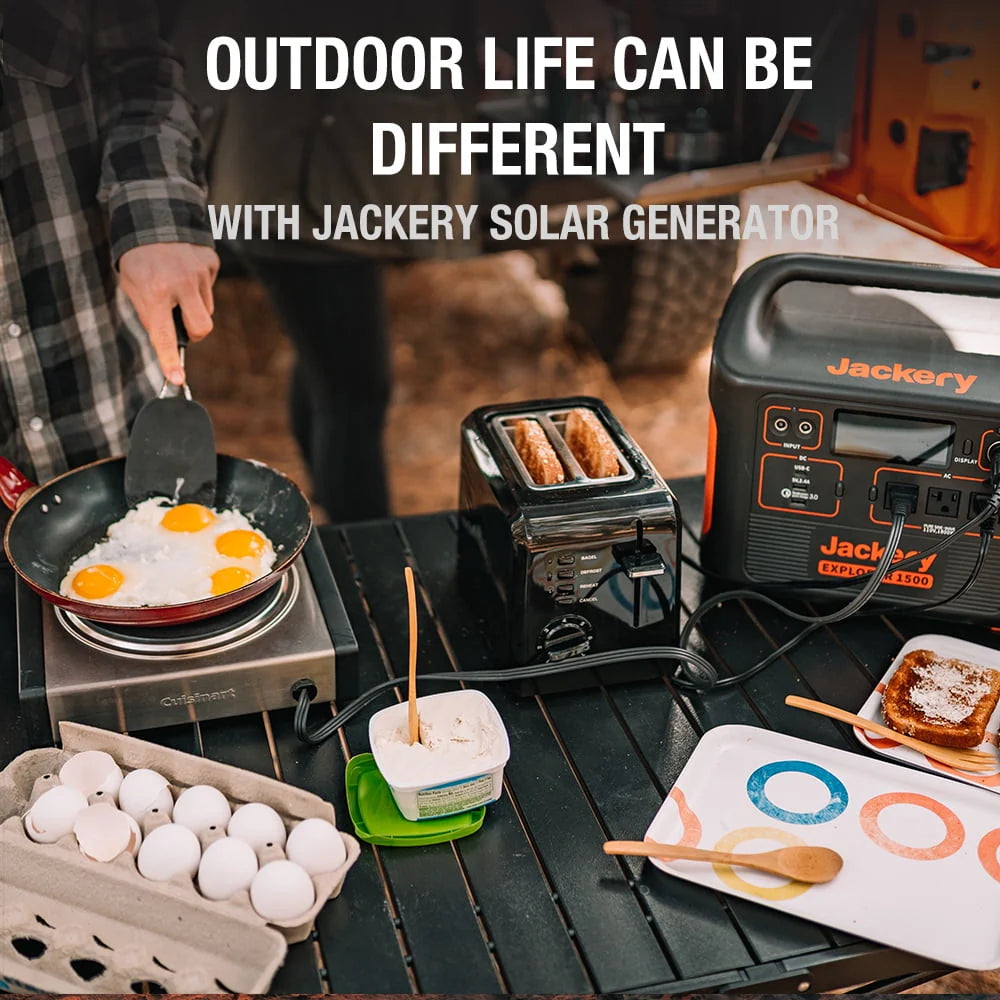 Jackery Solar Generator 1500 with 4 SolarSaga 100W J694