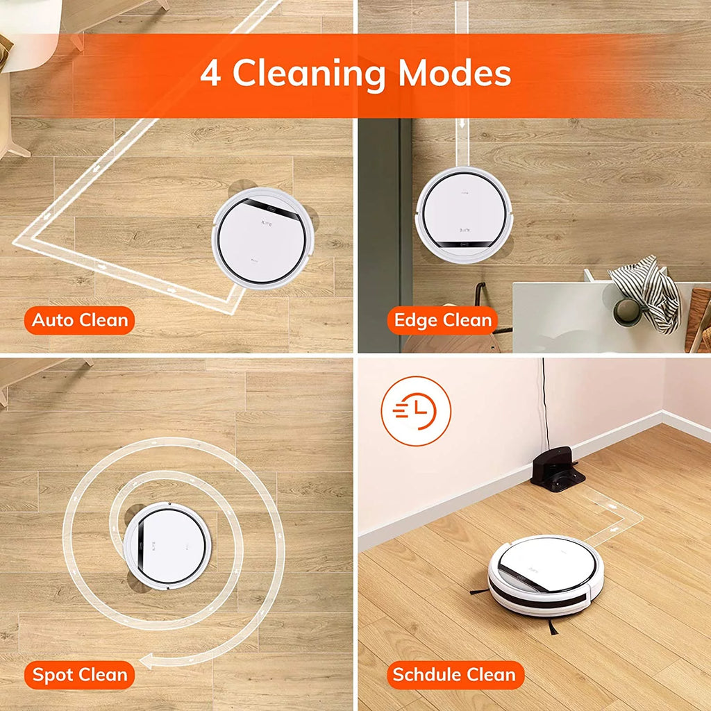 FJU V3s Pro Robot Vacuum Cleaner, Tangle-free Suction, Pearl White O87720