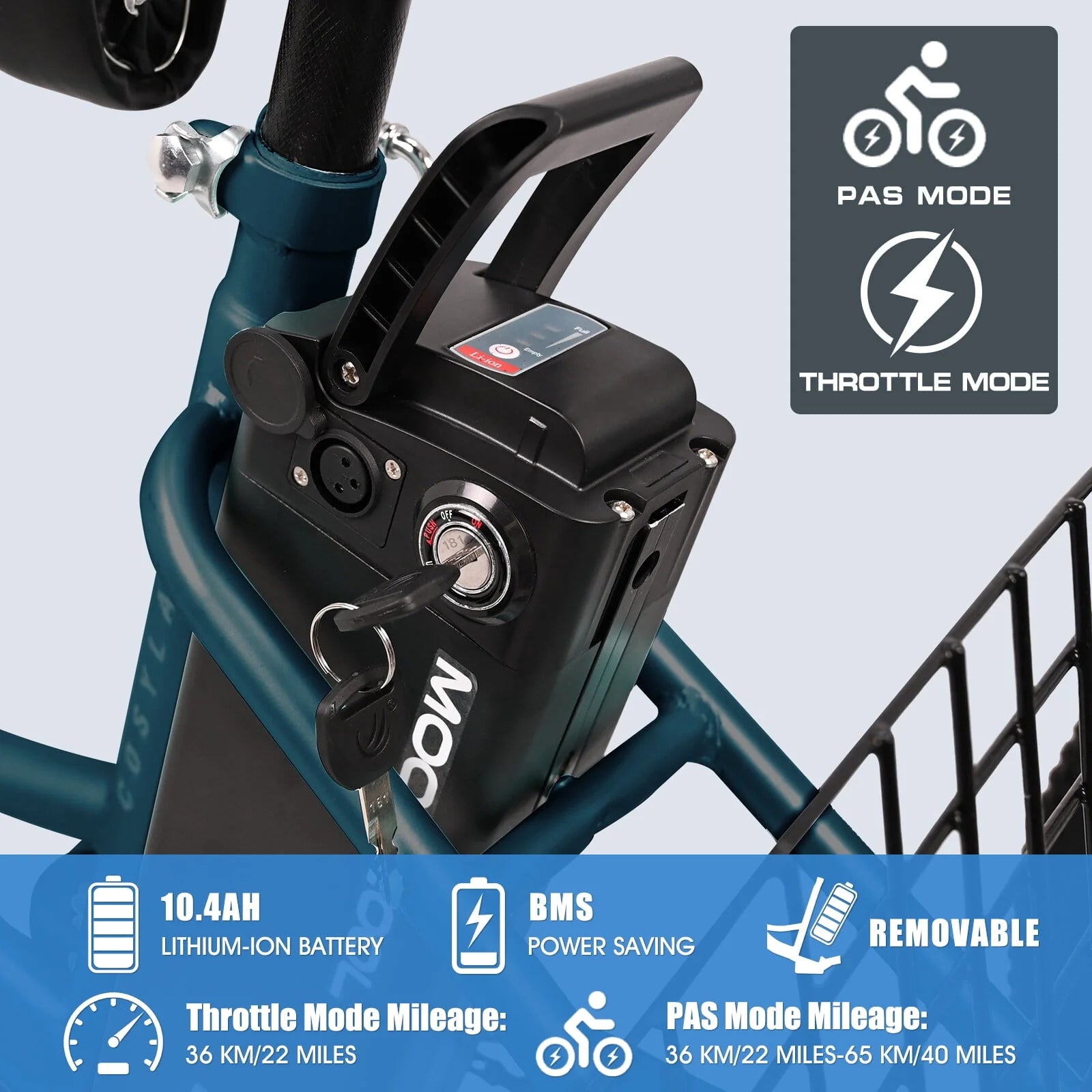 Lilypelle Adult Electric Tricycle 3-Wheel Bike for Seniors E1378