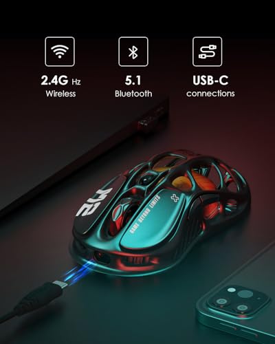 GravaStar Mercury M2 Wireless Gaming Mouse 26000 DPI Lightweight P4587
