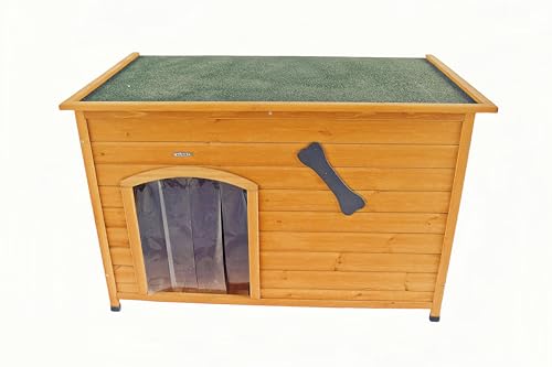 Wooden Doghouse for Small to Large Dogs, Waterproof, Elevated Floor B161
