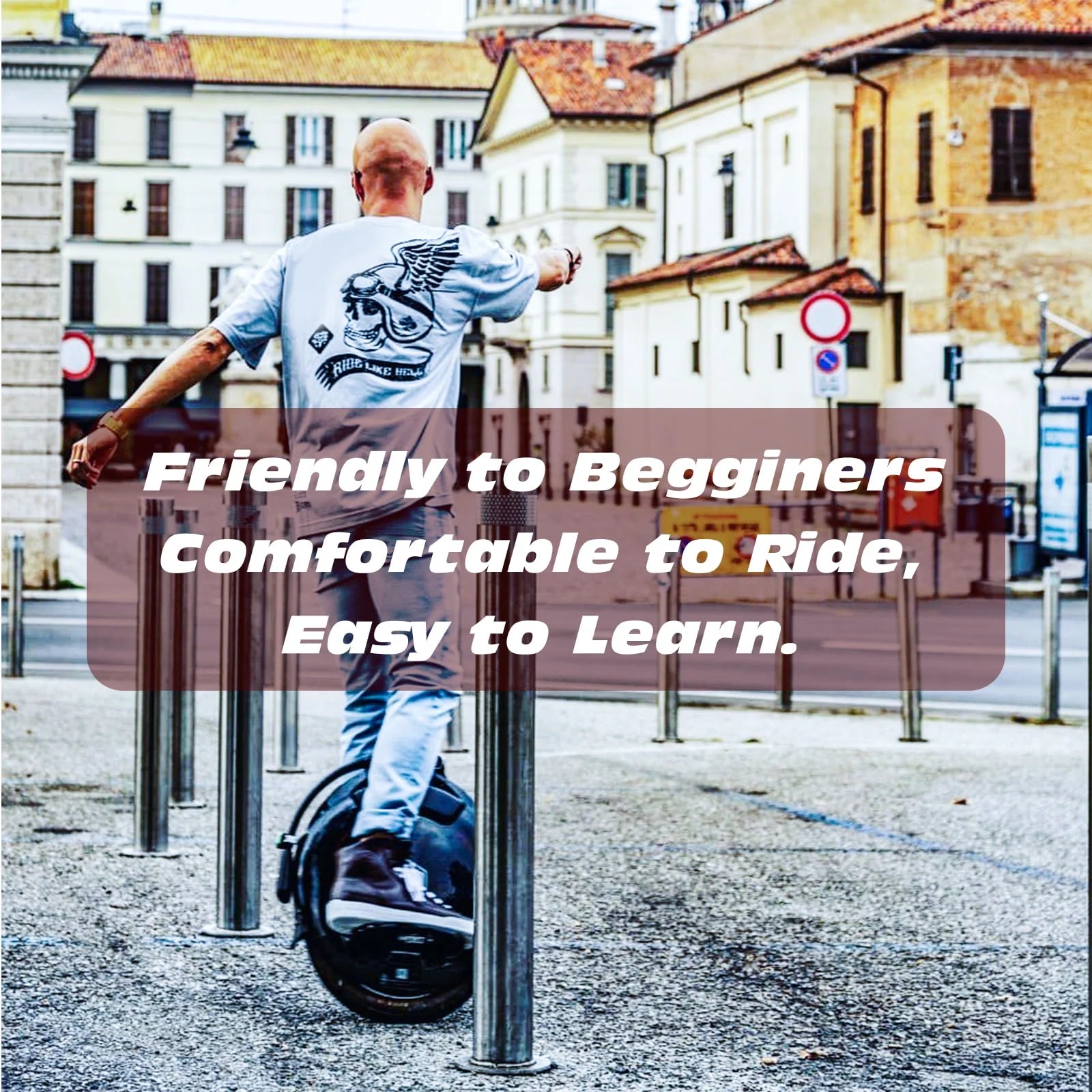 INMOTION V5F Electric Unicycle for Beginners, 14in Self-Balancing One Wheel J457702