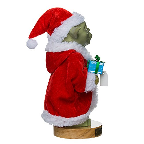 Kurt Adler Yoda in Santa Robe Nutcracker, 9-Inch P333