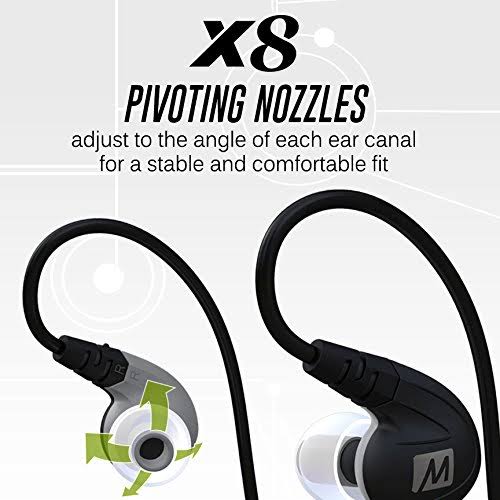 Mee Audio X8 Secure-Fit Bluetooth Wireless Sports In-Ear Headphones T2233