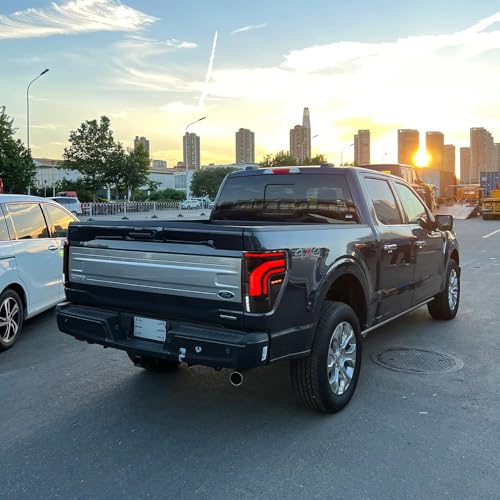 Ford F150 2021-2025 LED Tail Lights with Sequential Turn Signal (Smoke) F9923