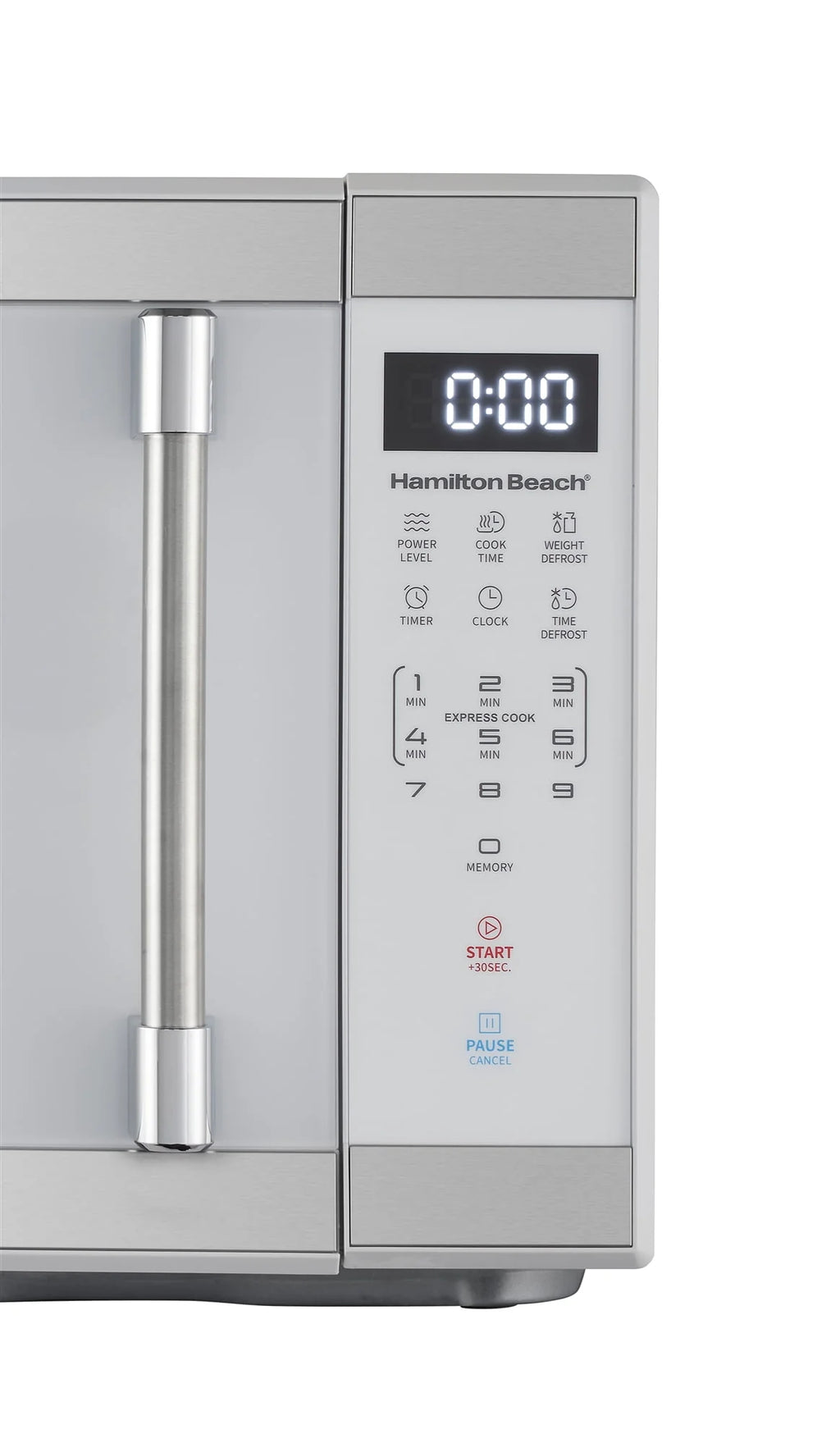 Hamilton Beach 1.1 cu ft Countertop Microwave Oven Stainless Steel U764319