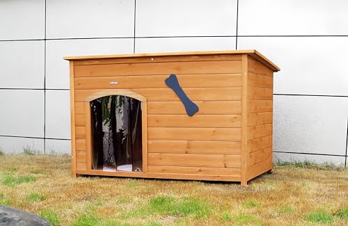 Wooden Doghouse for Small to Large Dogs, Waterproof, Elevated Floor B161