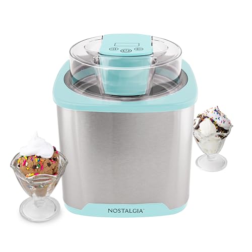 Nostalgia 2-Quart Electric Ice Cream Maker, Stainless Steel H3717