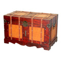 Vintiquewise Large Antique Style Steamer Trunk, Decorative Storage Box