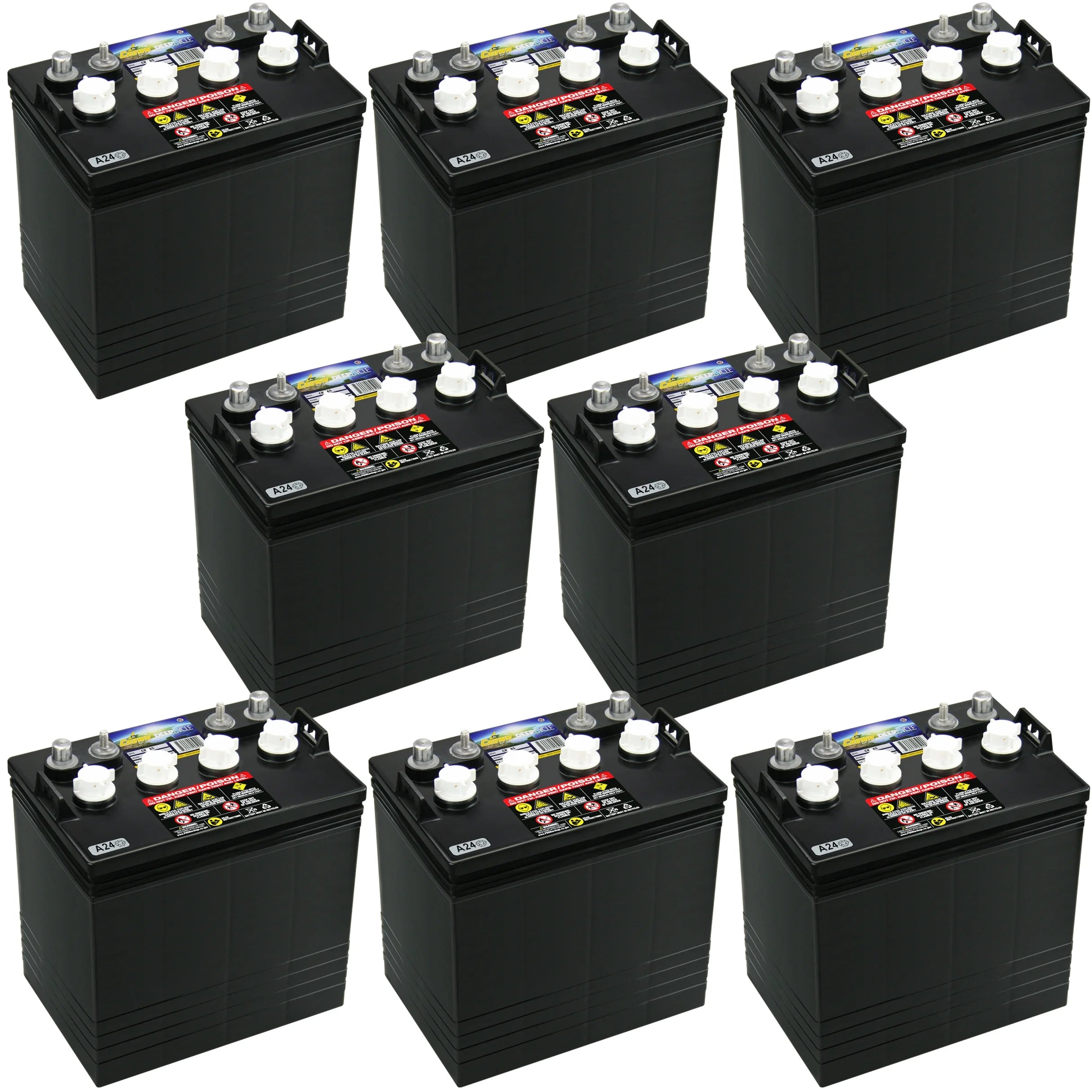 Crown CR-165 8V Deep-Cycle Flooded Battery replaces Trojan T-875 X8