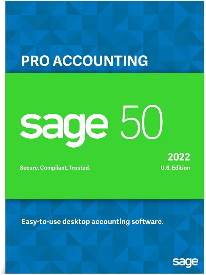 Sage 50 Pro Accounting 2022 U.S. Personal Accounting Software PC Download U565491
