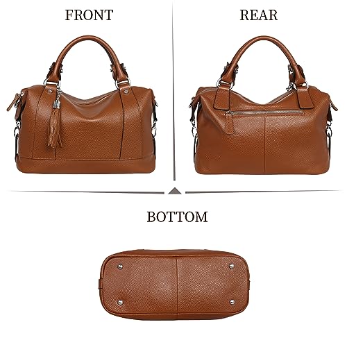 HESHE Women's Genuine Leather Crossbody Handbag F1819