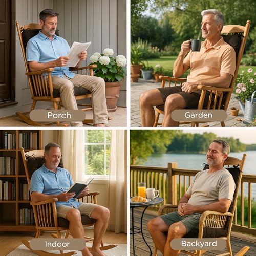 Codi Outdoor Rocking Chair Cushion, Water Resistant, Sage 1PK P38027