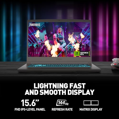 MSI Thin A15 15.6” 144Hz FHD Gaming Laptop, Ryzen 7, RTX 4050, 16GB DDR5, 512GB SSD, Windows 11 H144135
