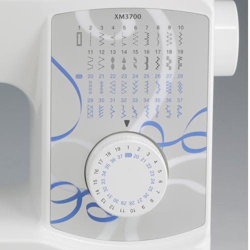 Brother XM3700 Sewing Machine, 37 Stitches, White A35490