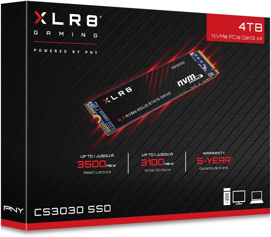 PNY XLR8 CS3030 4TB M.2 NVMe Internal SSD S9509