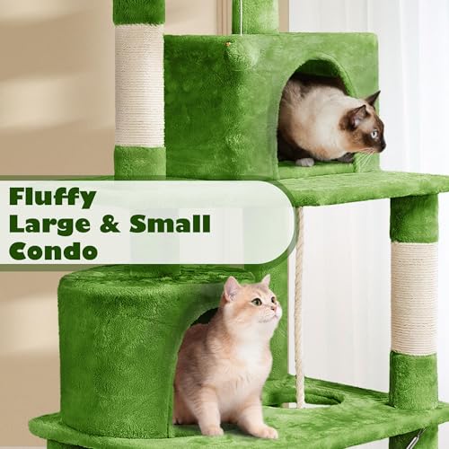 Yaheetech 62.5in Cat Tree with Platform & Hammock, Dark Gray L747397