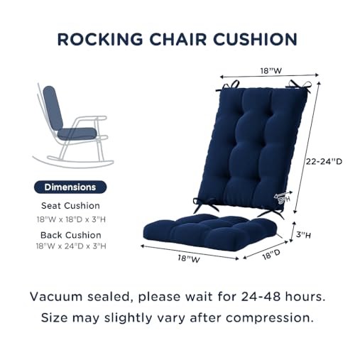Codi Outdoor Rocking Chair Cushion, Water Resistant, Sage 1PK P38027