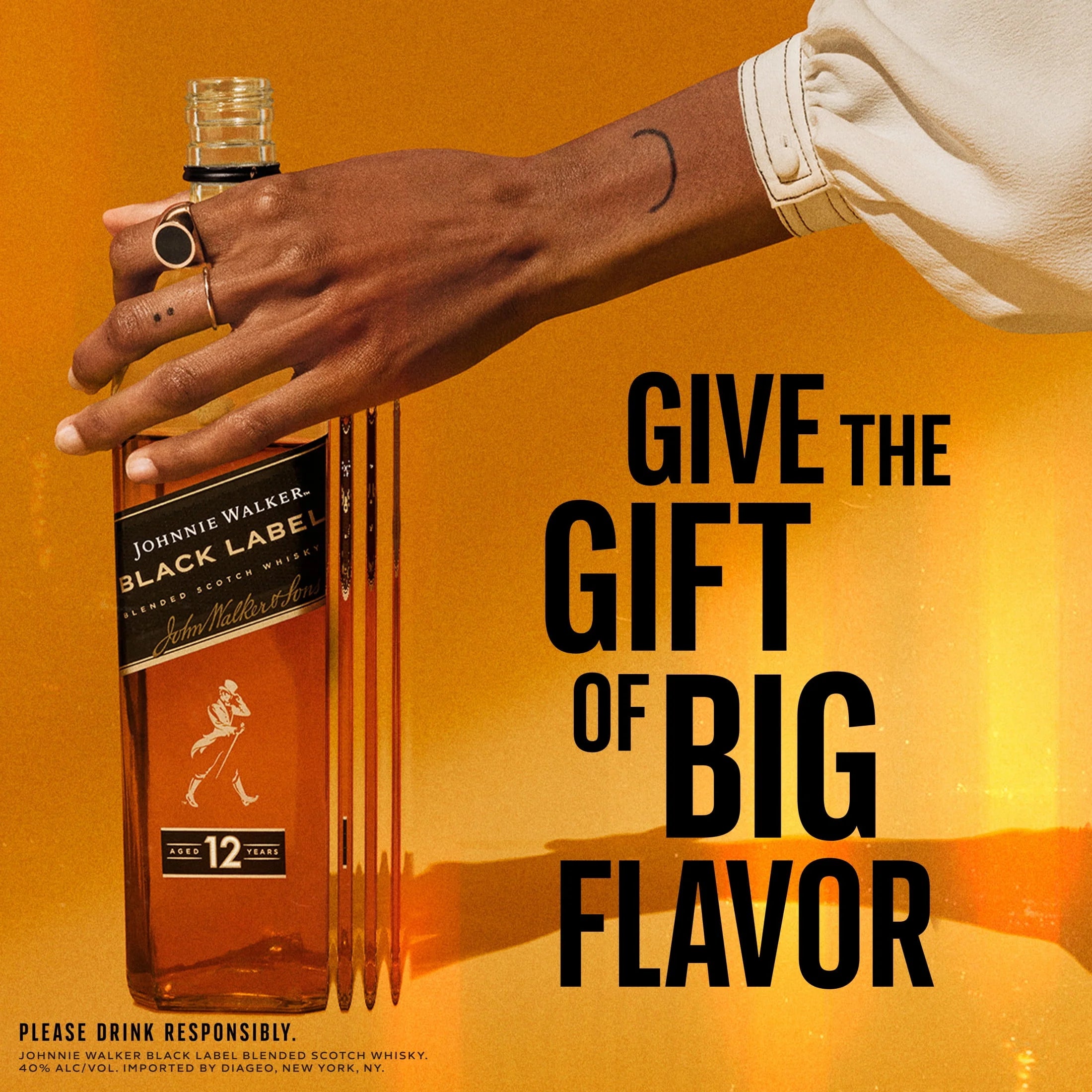 Johnnie Walker Black Label Blended Scotch Whisky 1.75L D493959