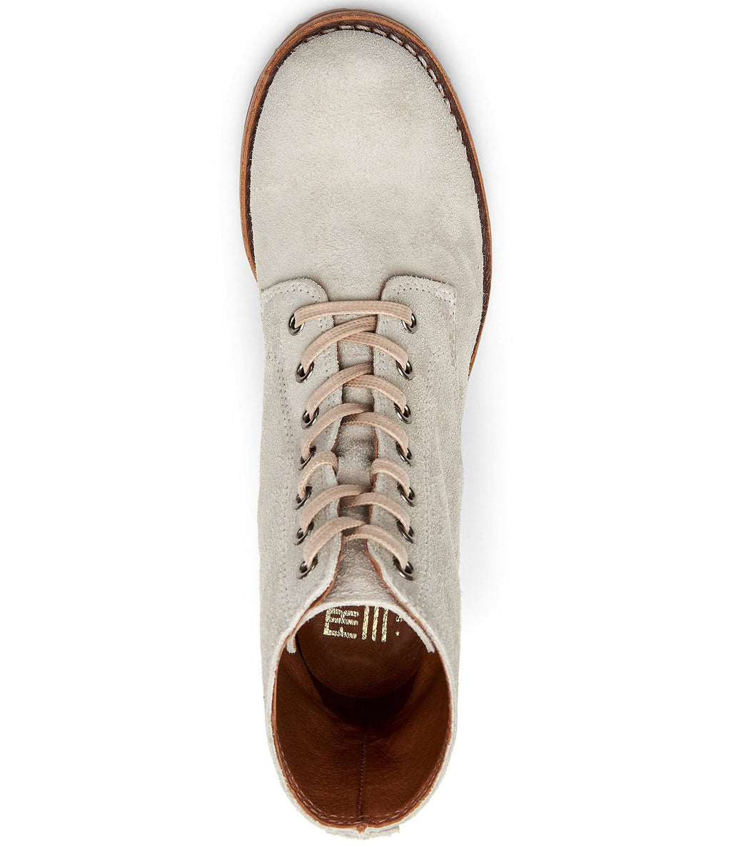 Frye Sabrina 6g Lace Up Boots White Sky Y150