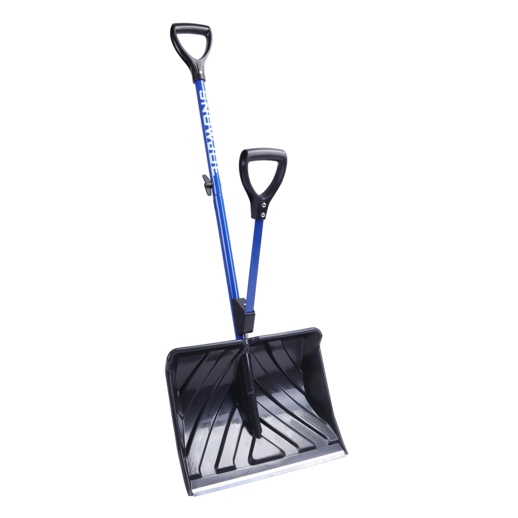 Snow Joe Shovelution Strain-Reducing Snow Shovel, 18-Inch Poly Blade L7115