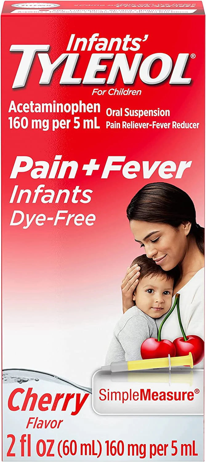 Infants' Tylenol Acetaminophen, Dye-Free Cherry, 2 fl oz P517914