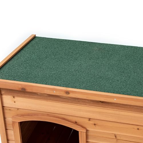 TAKUKA Outdoor Wooden Dog House for Small Medium Large Dogs, Waterproof with Wooden Floor M6908
