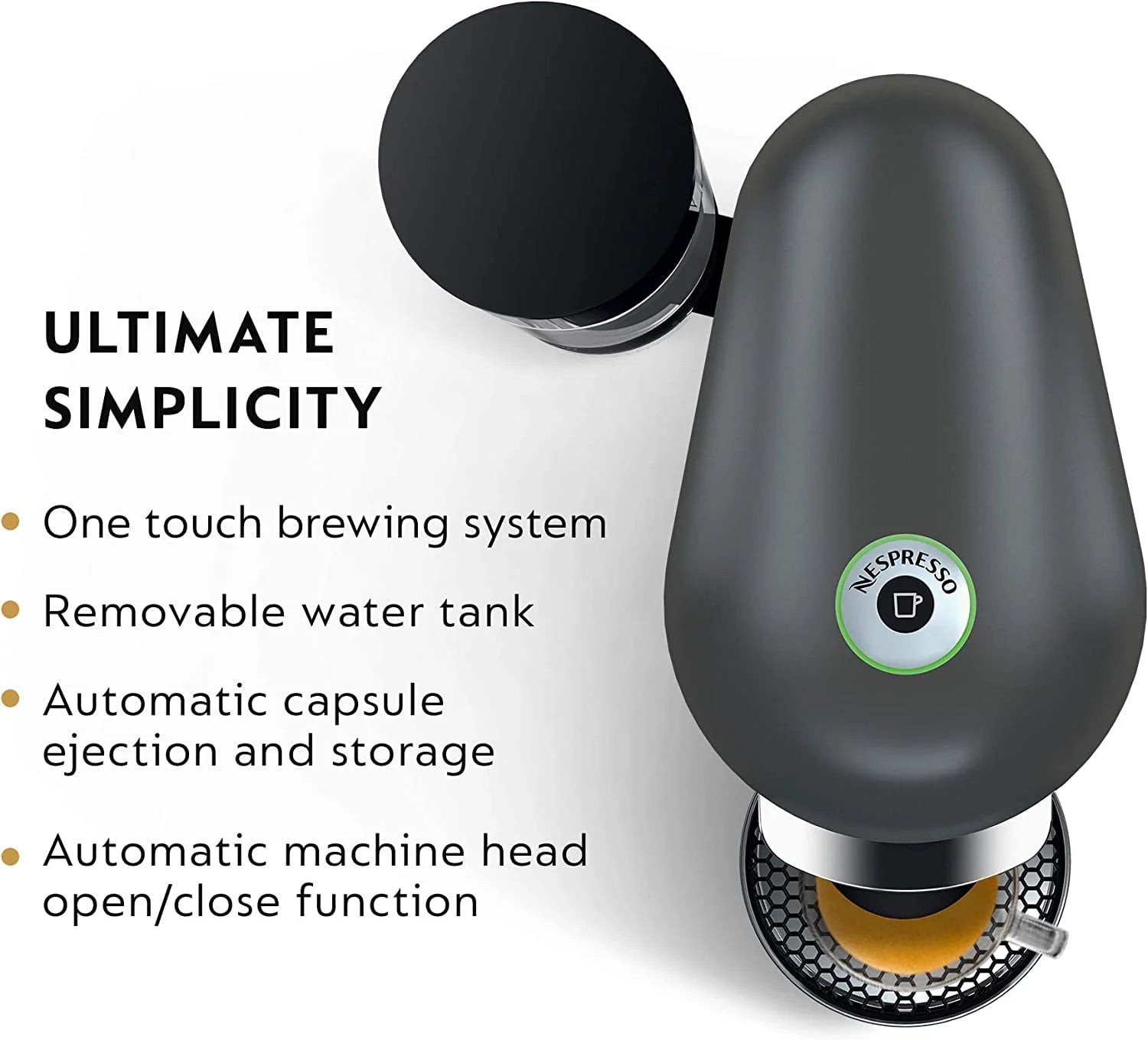 Breville Nespresso VertuoPlus Deluxe Coffee and Espresso Maker, Silver B5325