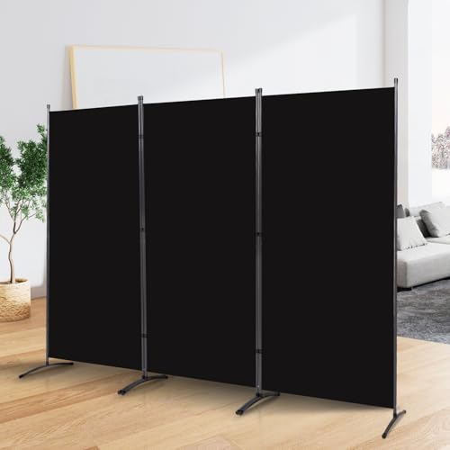 Room Divider Folding Privacy Screens, 3 Panel Portable Partition Q514484