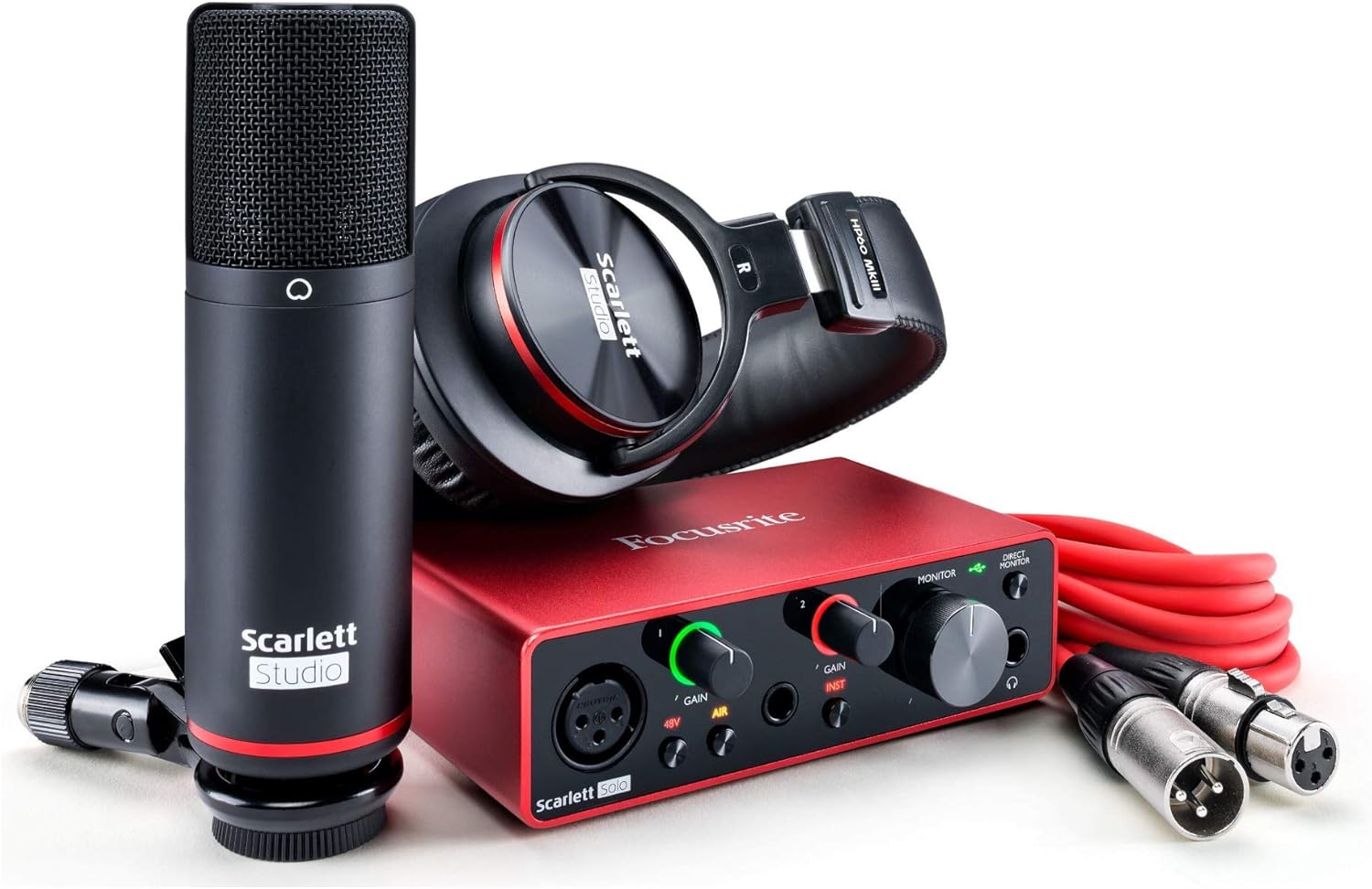 Focusrite Scarlett Solo Studio 3rd Gen USB Audio Interface Recording Bundle S28540