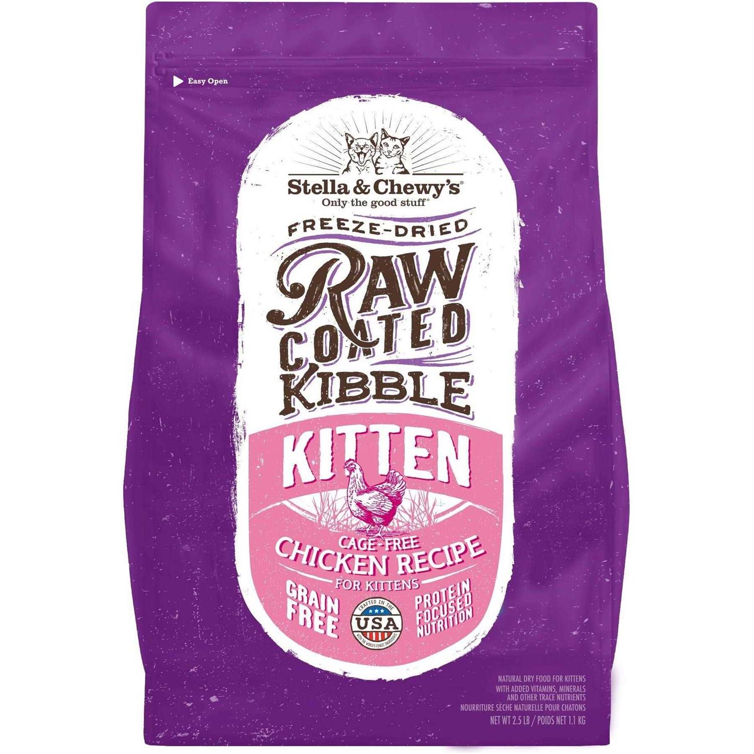 Stella & Chewy’s Raw Coated Cage-Free Chicken Kitten Dry Cat Food