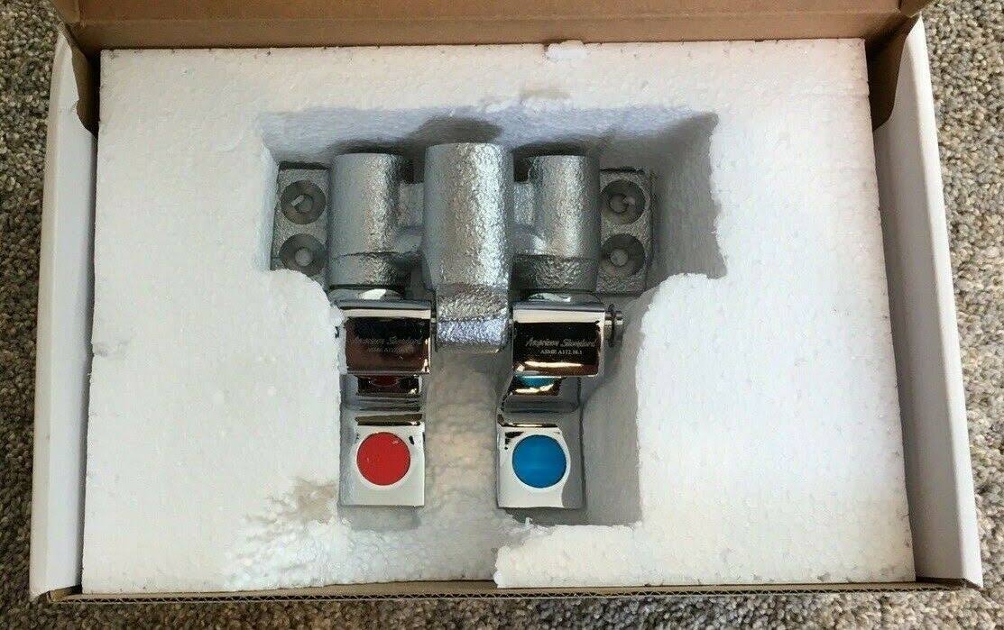American Standard 7680.210.002 Floor Mounted Double Pedal Valve Chrome W938