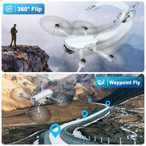 Foldable 2K HD FPV Drone with Brushless Motor for Adults U5487