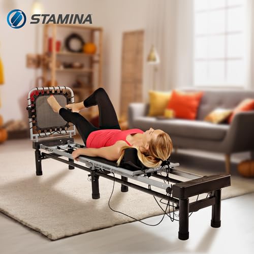 AeroPilates Reformer Pilates Machine for Home Gym, Black G77834