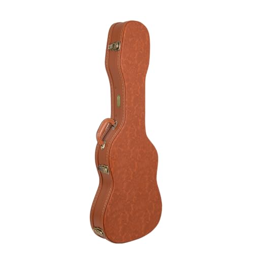 Crossrock Relief Series 335 Guitar Case for ES-335 & Semi-Hollow Electric Guitars, Carved Smoke Blue Finish S516