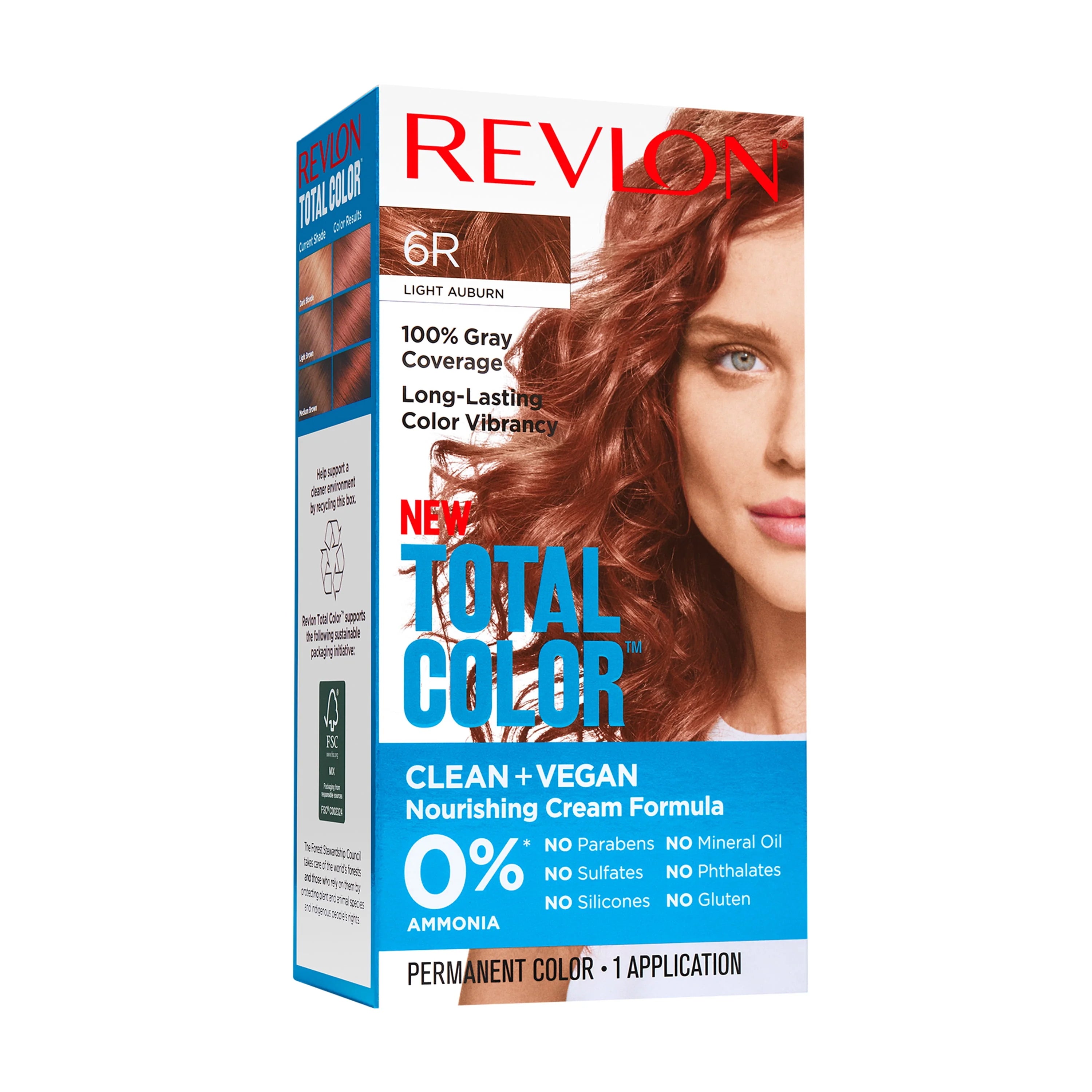 Revlon Total Color Permanent Hair Color, 535 Medium Golden Mahogany X49899