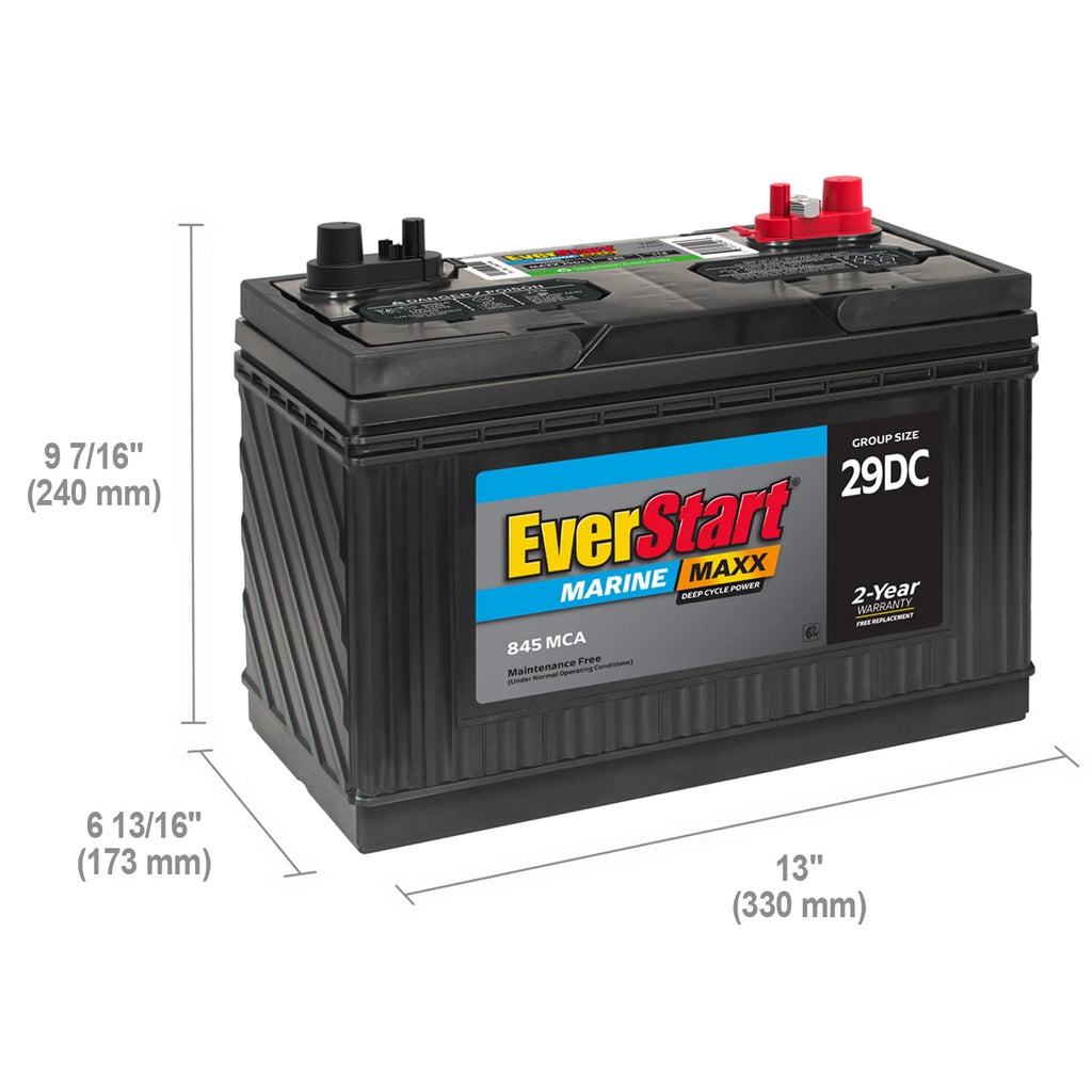 EverStart Maxx Marine Battery Group Size 29DC 12V 845 CCA Q273