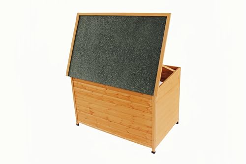 Wooden Doghouse for Small to Large Dogs, Waterproof, Elevated Floor B161