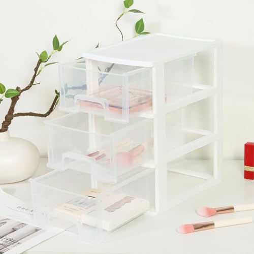 3 Drawer Plastic Storage Organizer for Home Office G4159