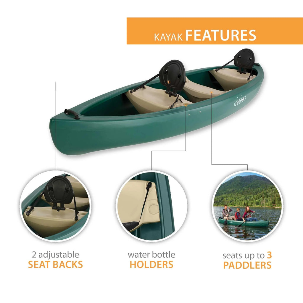 Lifetime Wasatch 130 Canoe Forest Green W575