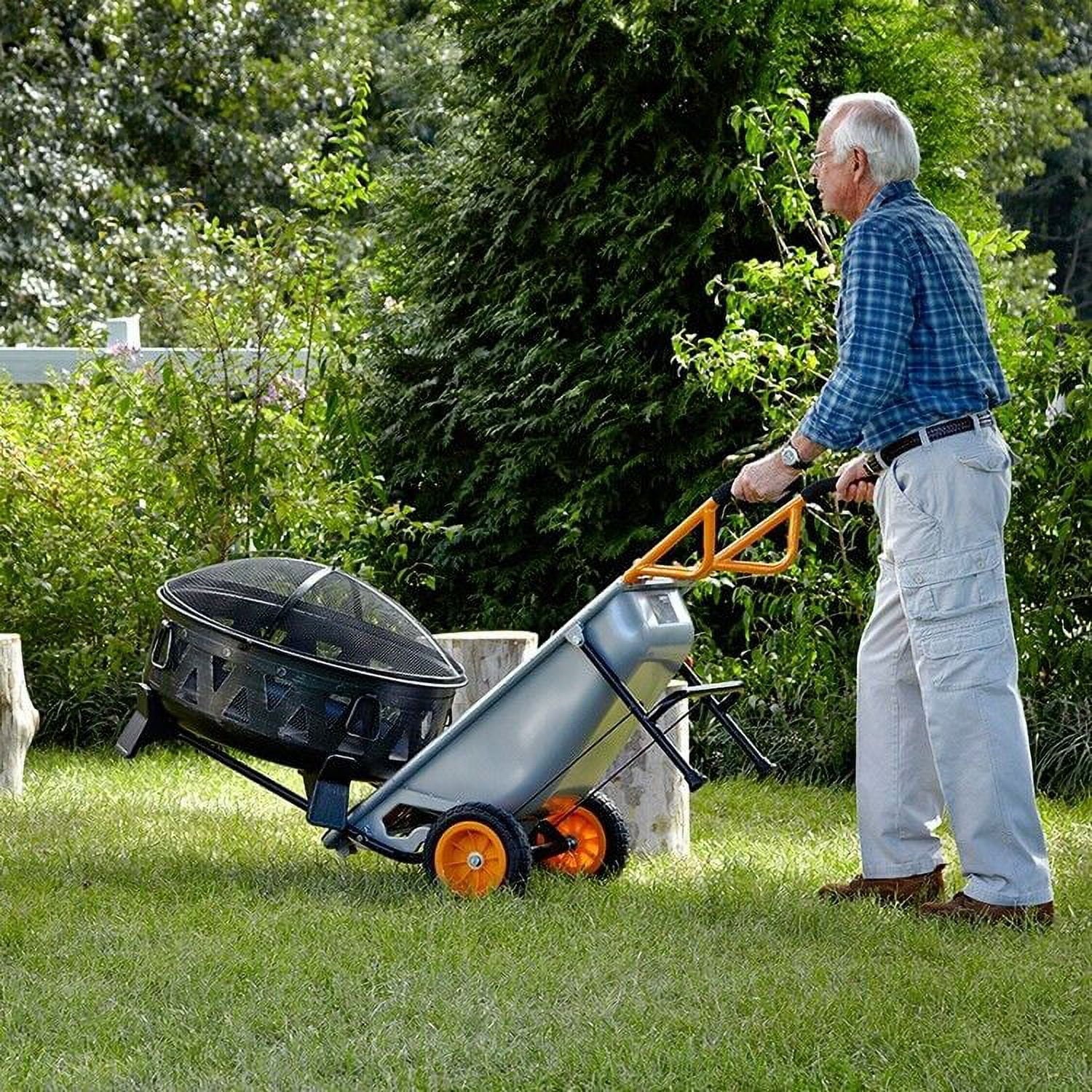 Worx WG050 Aerocart 8-in-1 Yard Cart Wheelbarrow Dolly J318