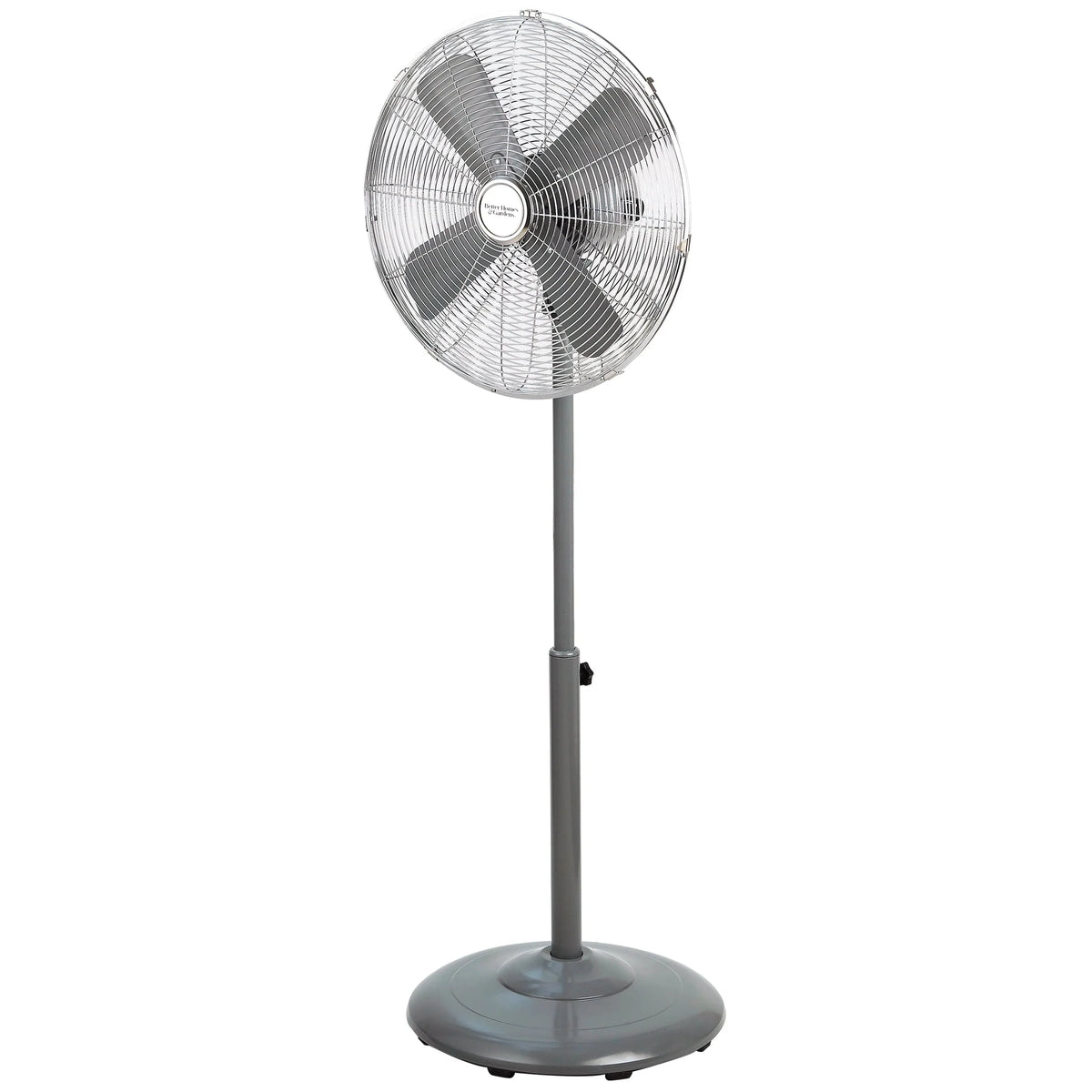Better Homes & Gardens 16 inch Adjustable Oscillating Metal Stand Fan, Red O2097