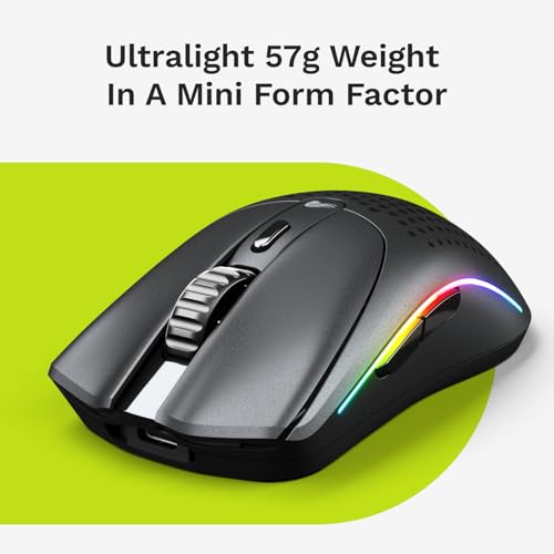 Glorious Gaming Model D 2 Wireless Ergonomic Mouse, 66g, White V612